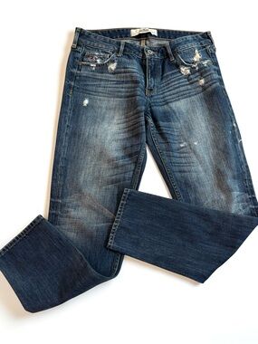Hollister Low-Rise Jeans Distressed Y2K Bootcut Vintage 27